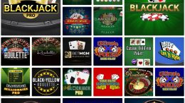 BetMGM online casino table game selection in West Virginia