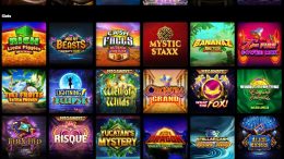 Selection of table games and slots at BetMGM Online Casino in WV